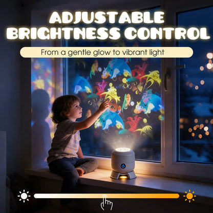 🥳 2026 HOT SALE | 50% OFF 🥳 Dynamic Rotating LED Projector Light 🌙✨
